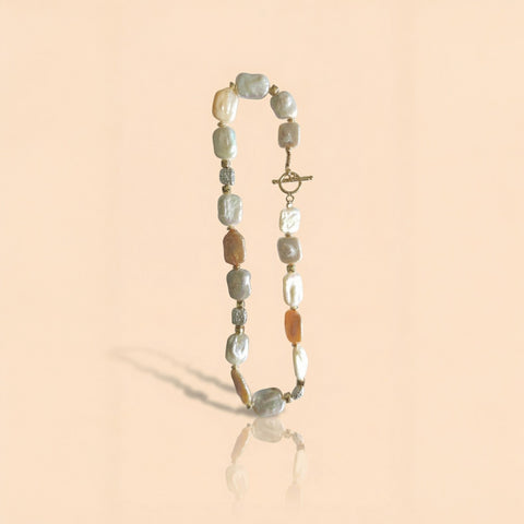 MCJewels - Genuine Freshwater Baroque Pearl Necklace