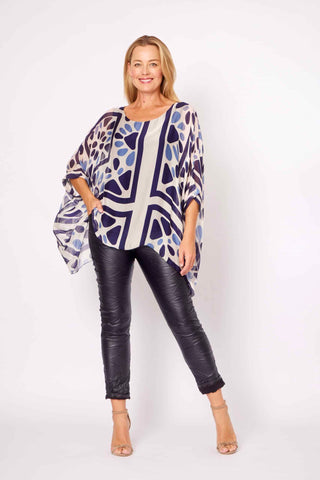 La Strada - Leathering Look Pant-Assorted