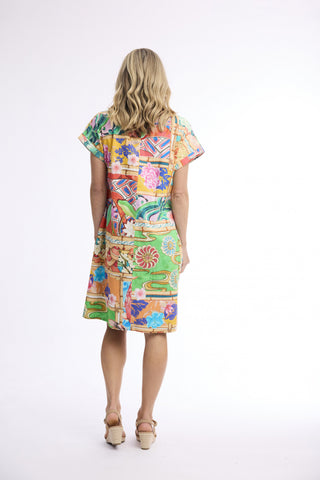 Orientique - Garniers Reversible Short Sleeve Dress