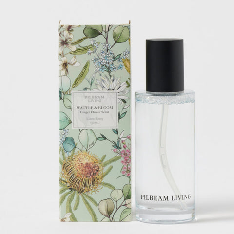 Pilbeam Living - Wattle & Bloom Linen Spray - Ginger Flower