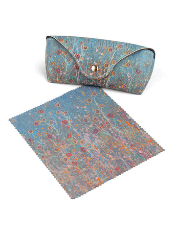 Koh - Aboriginal Morning Mist Glasses Case with Snap Button & Cleaner