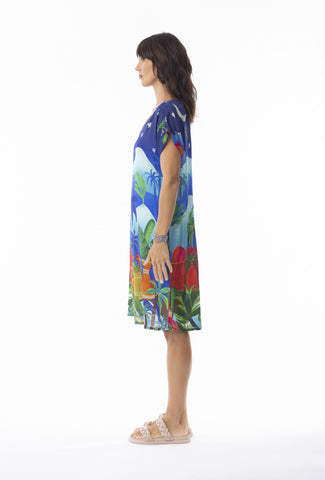 Escape by OQ - Arabian Nights Dress With Short Sleeve