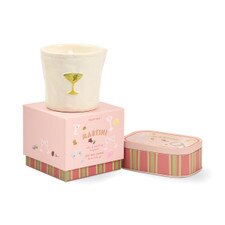 Paddywax - Bistro Martini Embossed Ceramic Candle - Bergamont & Lemon