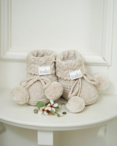 Toshi - Organic Yummy Booties - Oatmeal