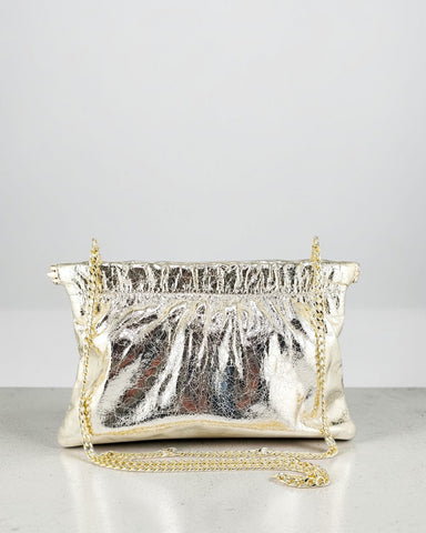 Melange - Aria - Vegan Oversize Metallic Clutch