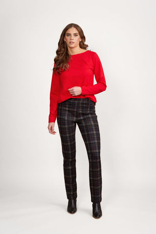 Vassalli - Slim Leg Full Length Printed Ponti Pull On - Hyde