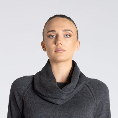Two T's - Merino Cotton Snood - Steel
