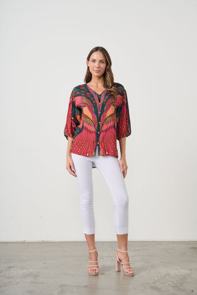 Caju - Button Blouse-Toucan