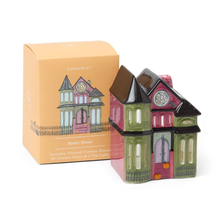 Paddywax - Ceramic House Incense & Tea Light Holder
