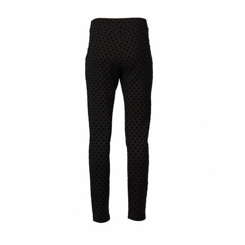 Vassalli - Skinny Leg Ankle Grazer Spot Ponti Pull On - Black