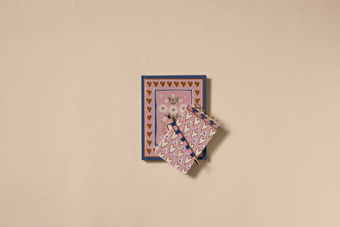 Designworks - A Dopo Hearts Twin Wire Notepad