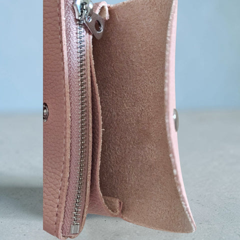 Melange - Leather Coin Purse - Pink