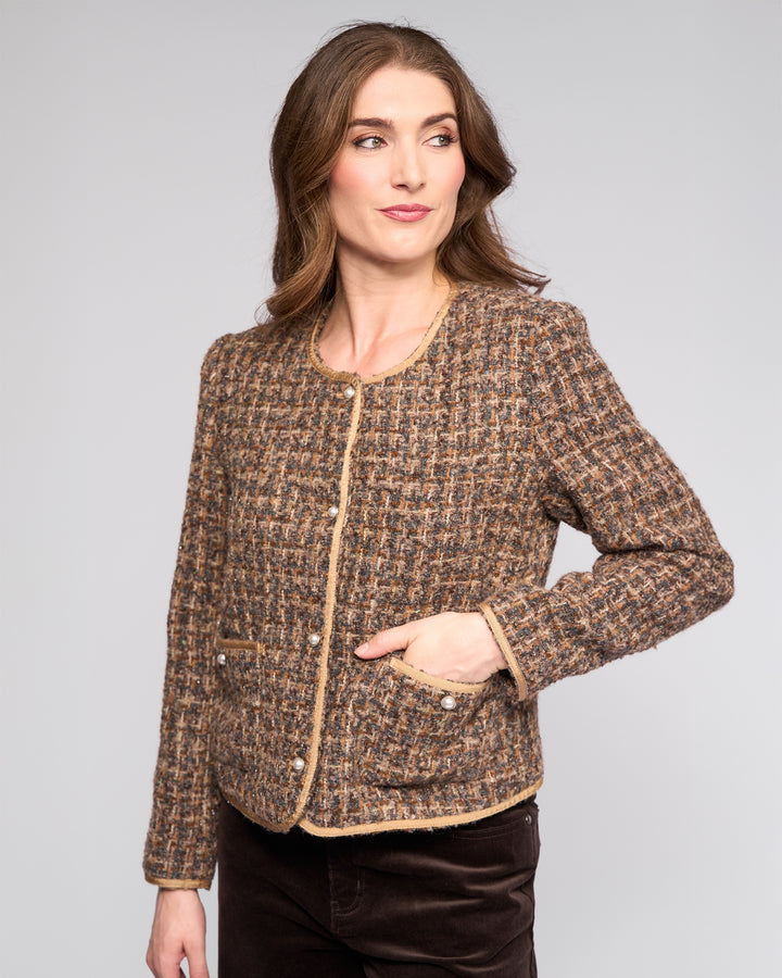 Vassalli - Collarless Short Jacket - Florence