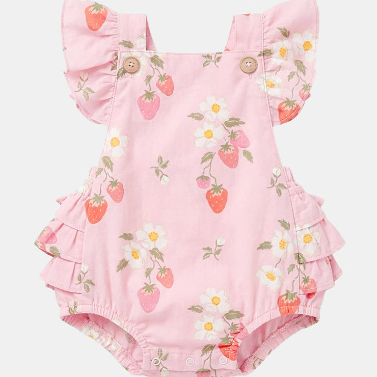Toshi - Baby Romper Strawberry -  Fields