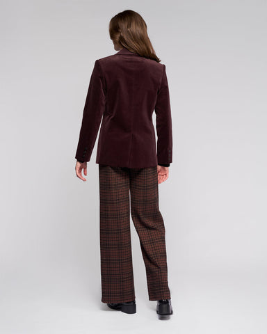 Vassalli - Cord Blazer - Merlot