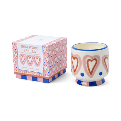 Paddywax - Dopo 8 Oz Ceramic Candle with Printed Box - Rosewood Vanilla