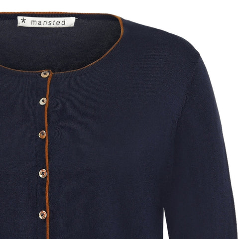 Mansted -  Yasmina Summer Modal/Yak Cardi - Navy
