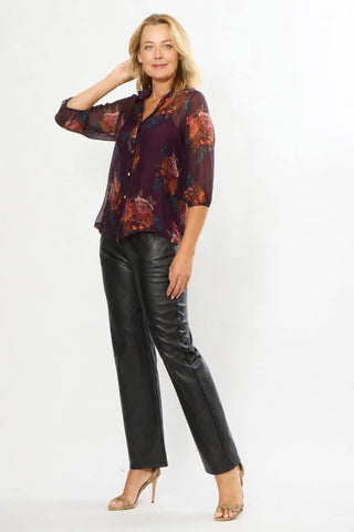 La Strada - Shirt With Cami - Orchidea Floral