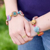 WorldFinds - Kantha Threadburst Bracelet