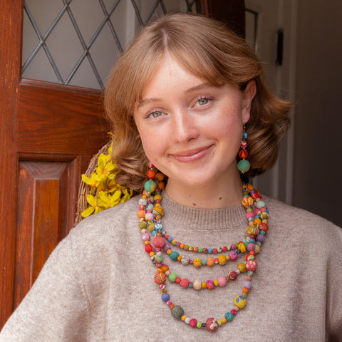 WorldFinds - Kantha Catalina Necklace