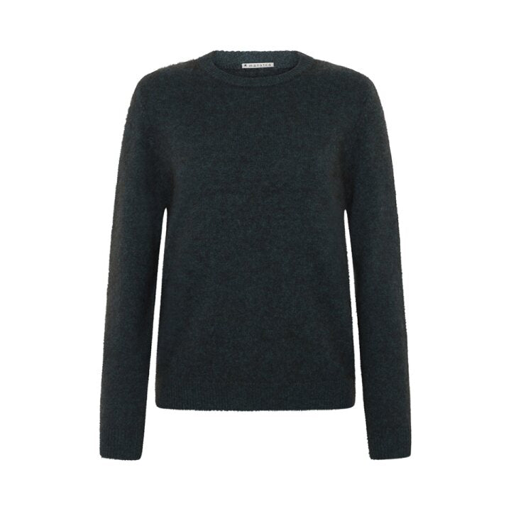 Mansted - Zori Yak Classic Crew Jumper - Cold Green