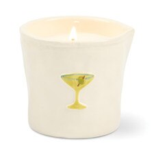 Paddywax - Bistro Martini Embossed Ceramic Candle - Bergamont & Lemon