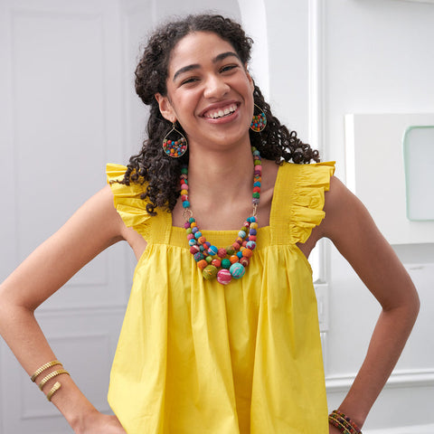 WorldFinds - Kantha Tresillian Necklace