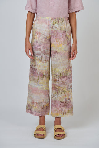 Naturals by O&J - Wide Leg Linen Pant- Jardin