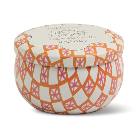 Paddywax - Tulip 2oz Printed Tin - Cactus Flower