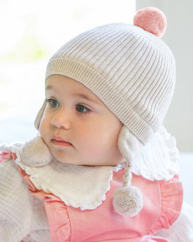 Toshi - Organic Earmuff Bobby Beanie - Oatmeal