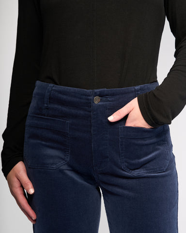 Vassalli - Daily Cord Straight Leg Ankle Grazer  - Slate