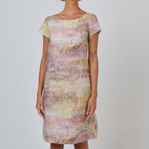 Naturals by O&J - Cap Sleeve Linen Dress - Jardin
