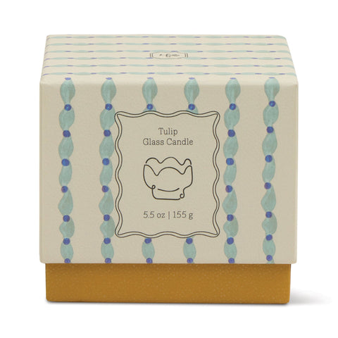 Paddywax - Tulip 5.5oz Glass w/ Printed Box - Wisteria & Willow