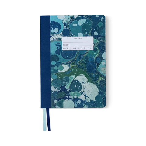 Designworks - Mix Credit Softcover Journal - Teal Marbling