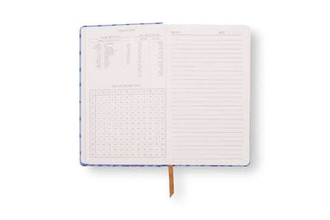 Designworks - Mix Credit Tulip Journal - Blue Lattice