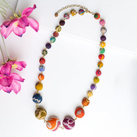 WorldFinds - Kantha Karenna Necklace
