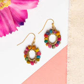 WorldFinds - Kantha Milieu Oval Earrings