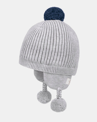Toshi - Organic Earmuff Bobby Beanie - Fog
