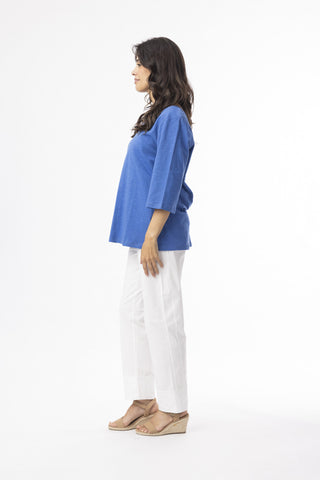 Orientique - Knit T-shirt - Blue