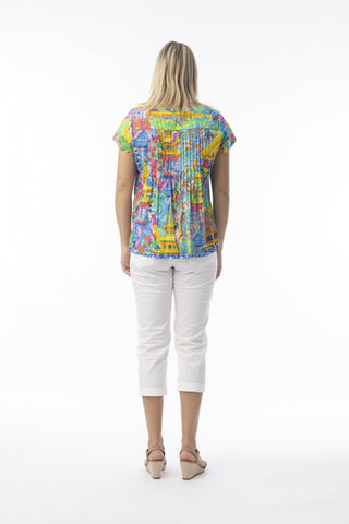 Orientique - Okayama Top Pleated - Multi