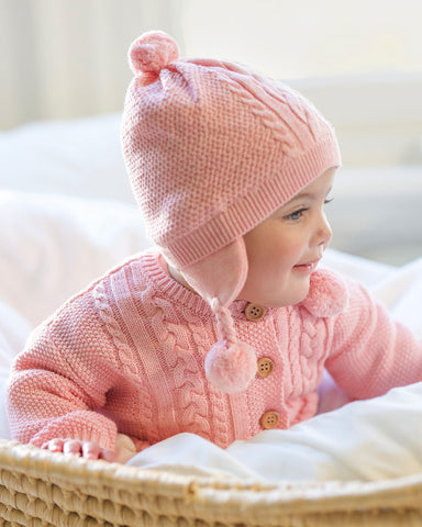 Toshi - Organic Earmuff Yummy Beanie - Misty Rose