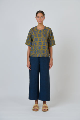 Naturals by O&J - Linen Top - Motif