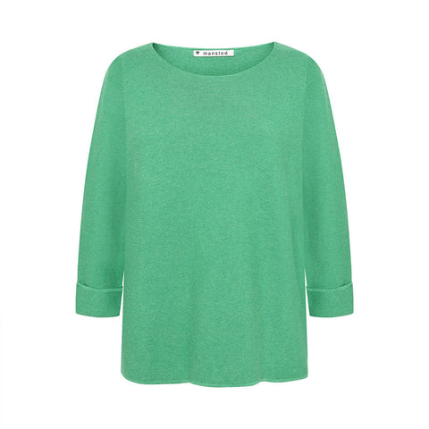 Mansted - Moriko Organic Cotton Blend Crew – Green