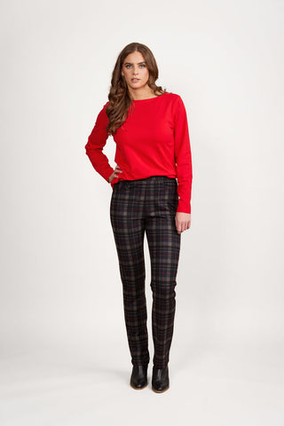 Vassalli - Slim Leg Full Length Printed Ponti Pull On - Hyde