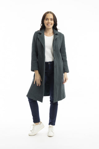 Orientique - Solid Long Jacket - Olive