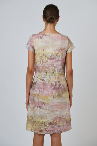 Naturals by O&J - Cap Sleeve Linen Dress - Jardin