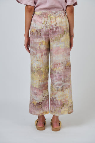 Naturals by O&J - Wide Leg Linen Pant- Jardin