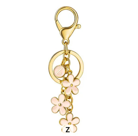 Melange Chic - Floral Personalised Keyring