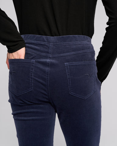 Vassalli - Bay Cord Slim Leg Pull On - Slate