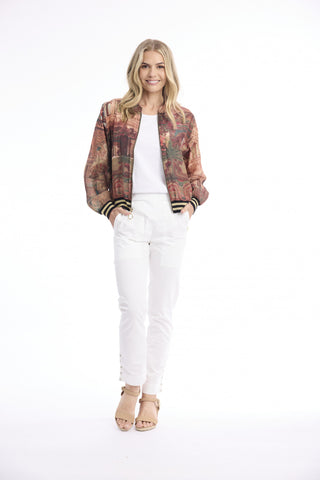 Orientique - Digital Printed Jacket with Zipper - Indian Vibes